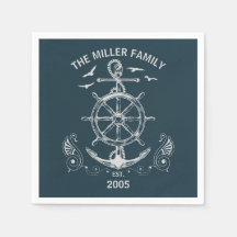 Nautisk tematisk design med havsmiljö