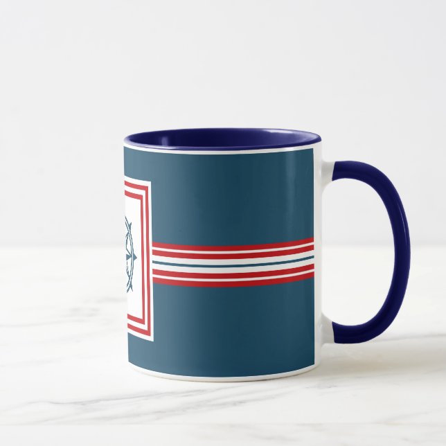 Nautisk tematisk design mugg (Höger)
