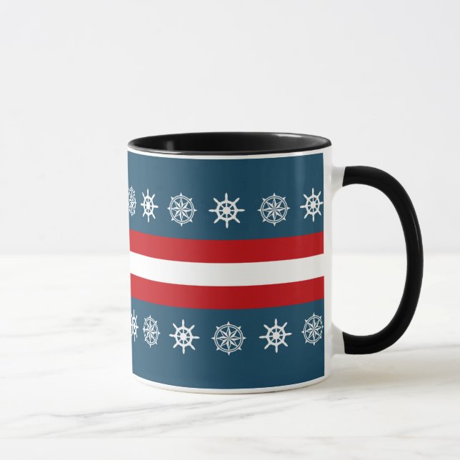 Nautisk tematisk design mugg (Höger)