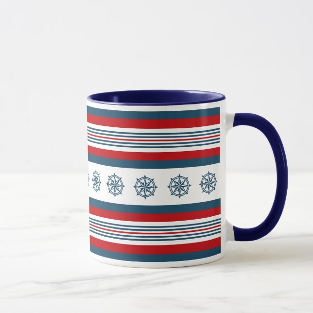 Nautisk tematisk design mugg (Höger)
