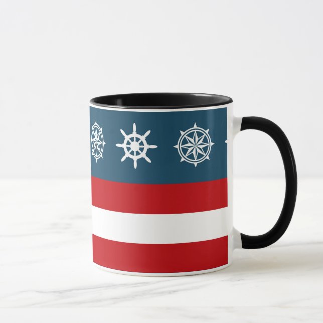 Nautisk tematisk design mugg (Höger)