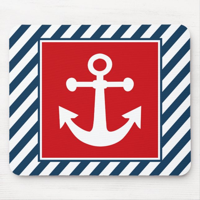 Nautisk tematisk design musmatta (Framsidan)