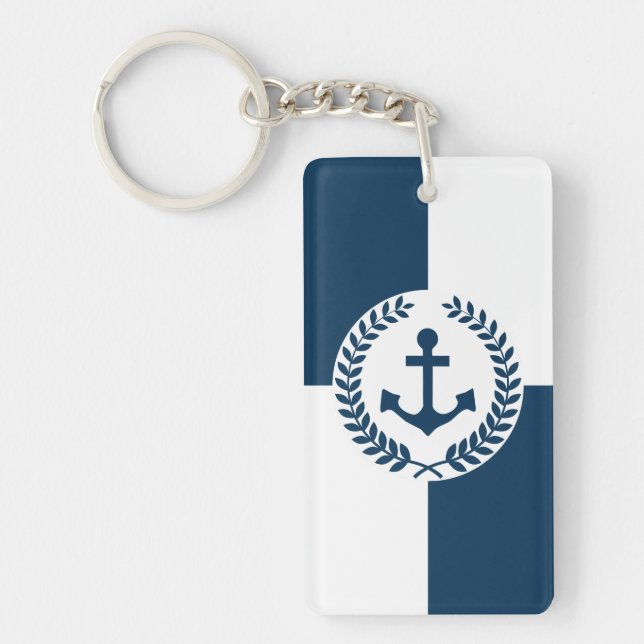 Nautisk tematisk design nyckelring (Framsidan)