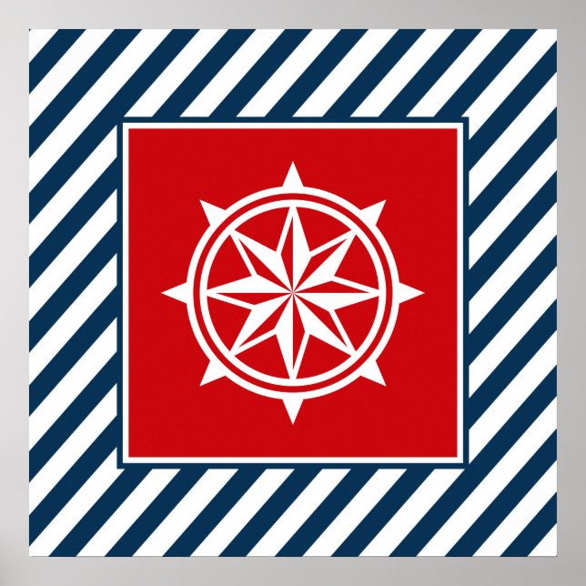 Nautisk tematisk design poster (Framsidan)