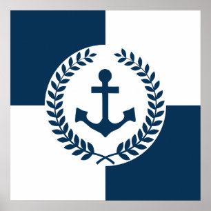 Nautisk tematisk design poster