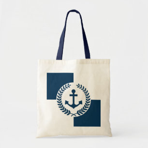 Nautisk tematisk design tygkasse