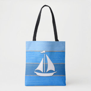 Nautisk tematisk design tygkasse