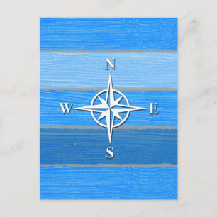 Nautisk tematisk design vykort