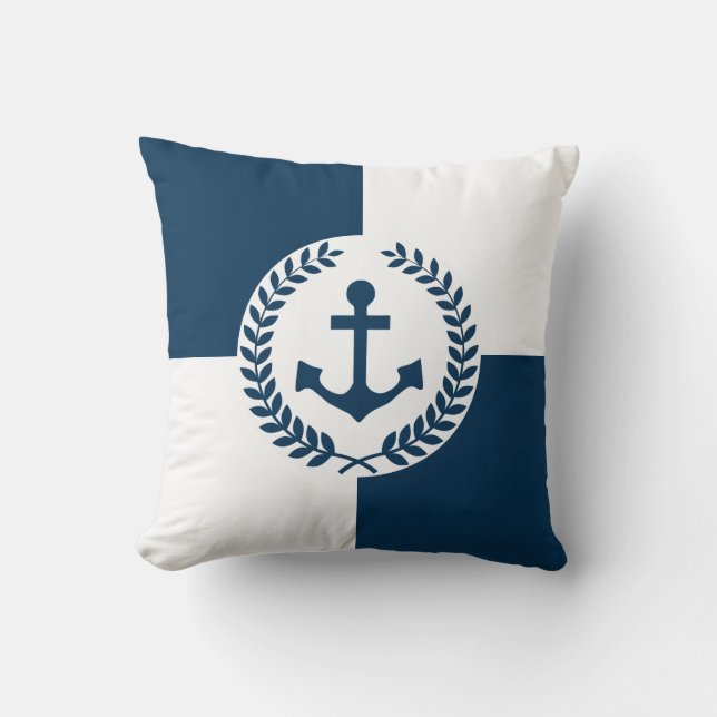 Nautisk themed design kudde (Framsida)