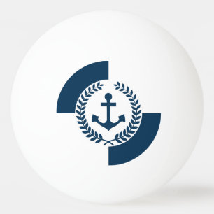 Nautisk themed design pingisboll
