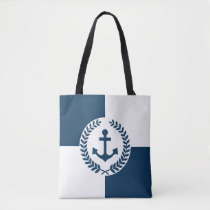 Nautisk themed design tygkasse
