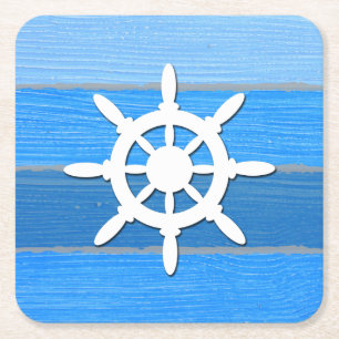 Nautisk themed design underlägg papper kvadrat