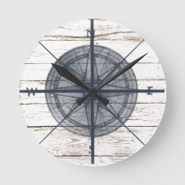 nautisk themed kompass rund klocka (Framsida)