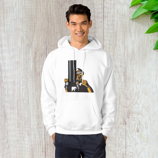 Nautisk ubåt-kapten som använder Periscope Hoodie (Skapare uppladdad)
