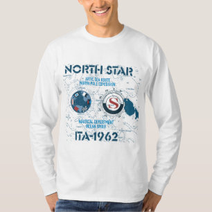 Nautisk utflytning enligt North Star - Arktiska ha T Shirt