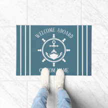 Nautisk välkommen kapten Boat Anchor Marine Blue