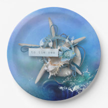 Nautisk vattenfärg till havet