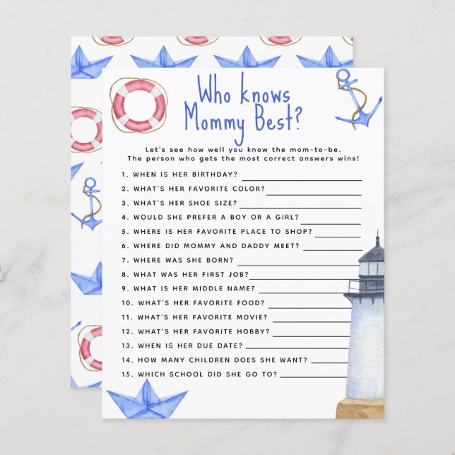 Nautisk - Vem vet bäst mamma (Fram/baksida)