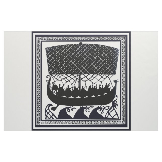 Nautisk Viking Designer Tyg (Yard)