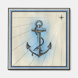 Nautisk vintage ankarmagnet magnet