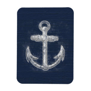 Nautisk vintage ankrar magnet