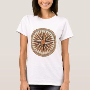 Nautisk Vintage Frakts Compass Navigator Sailing T Shirt