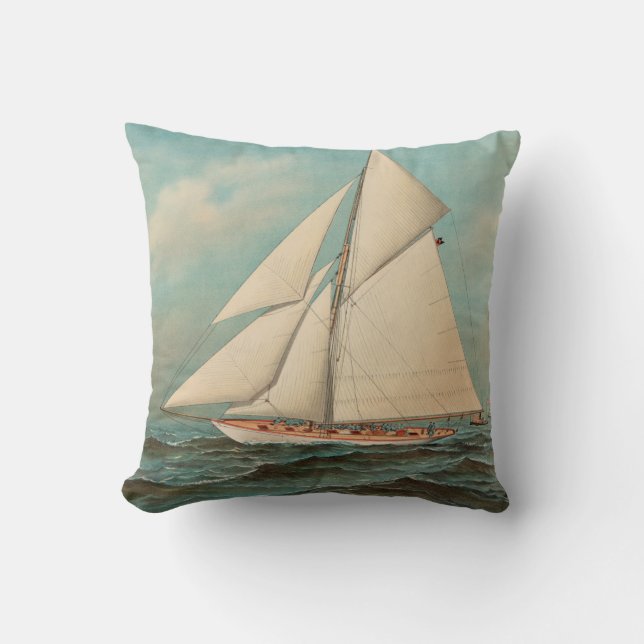 Nautisk Vintage Yachts Tävla #1 Kudde (Framsida)