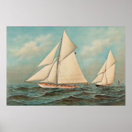Nautisk Vintage Yachts Tävla #1 Poster