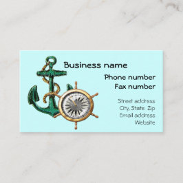 Nautisk visitkortmall visitkort