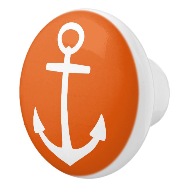Nautisk vit ankrar på vildtangerinen knopp (Höger)