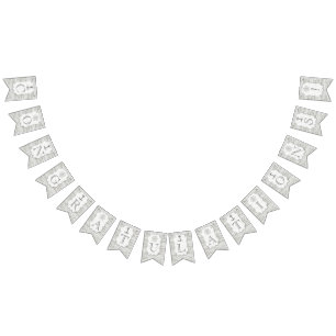 Nautisk Whitewaschad Wood Beach WedCollection Vimplar