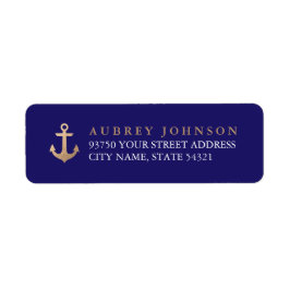 Nautiska Adressetiketter Returadress Etikett