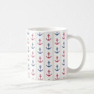 Nautiska ankare kaffemugg