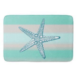 Nautiska badmattor för havslivsjöstjärna badrumsmatta