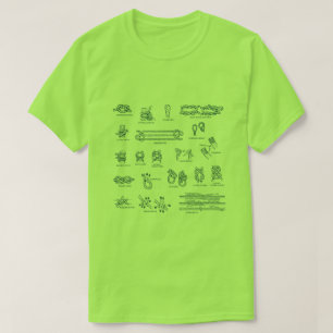 Nautiska fnurror och splitsar t shirt