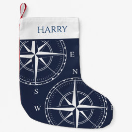 Nautiska Fraktaser Komplex marinblått kustområde Liten Julstrumpa