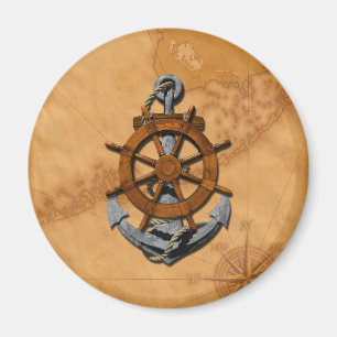Nautiska frakter rullar och ankrar magnet