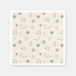 Nautiska havet pappersservett