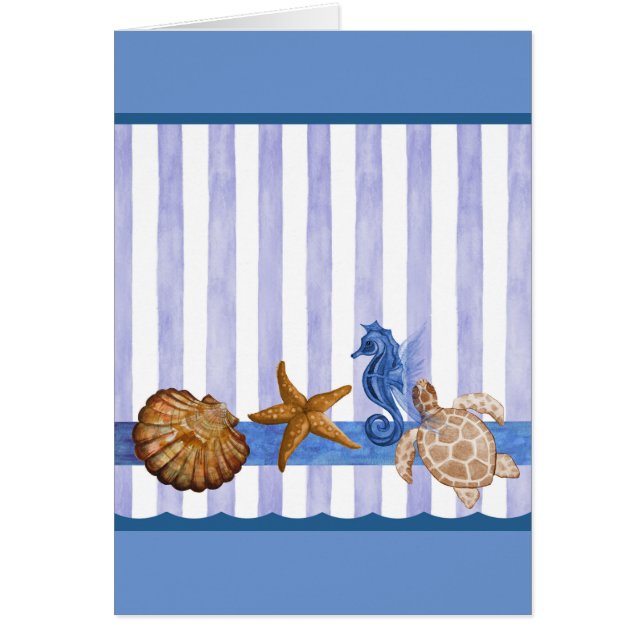 Nautiska havskapitel hälsningskort (Framsidan)