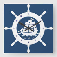 Nautiska marinblått och vit rulla