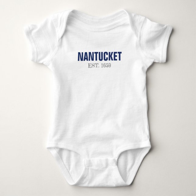 Nautiska Nantucket Island Beach T Shirt (Framsida)