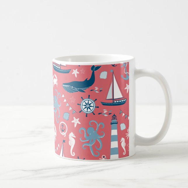 Nautiska oceanen Ro Kaffemugg (Höger)