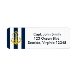 NAUTISKA RETURETIKETTER (ANPASSADE) RETURADRESS ETIKETT