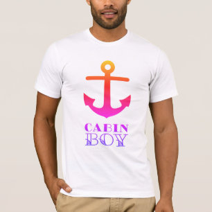 Nautiska sjömän ankrar humor för marinkabinpojk t shirt