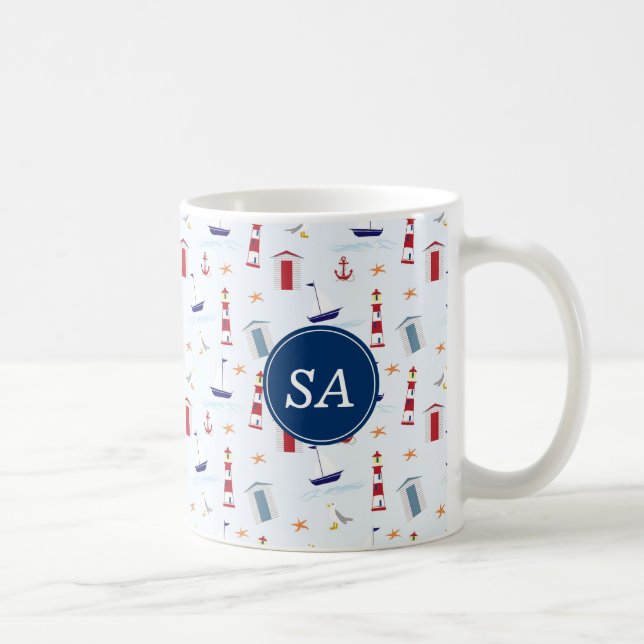 Nautiska tillbaka till skolan sovsal Essentials Kaffemugg (Höger)