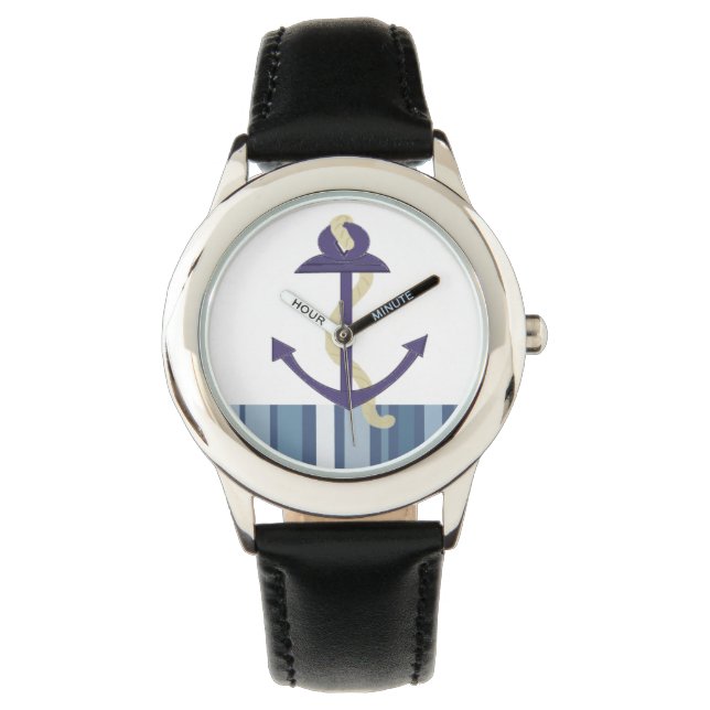 Nautiskt ankare armbandsur (Framsida)