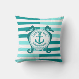 Nautiskt ankare/knut/sjömansfartyg/varmt Aqua Mari Kudde