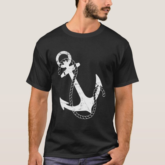 Nautiskt ankare t shirt (Framsida)