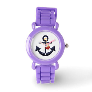 Nautiskt ankra armbandsur