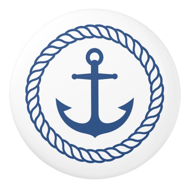 Nautiskt ankra den inre repgränsen knopp (Framsidan)